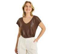 Grain de Malice T-Shirt en Lin mélangé Brillant Femme