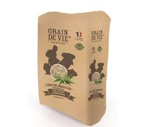 GRAIN DE VIE-Litière de chanvre bio pour petits mammifères Grain de Vie - 100 L
