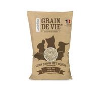 GRAIN DE VIE-Litière granulée 100% végétale et compostable pour tous les animaux Grain de vie - 7,7 L