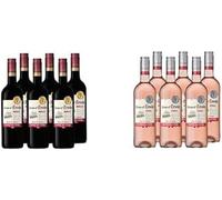 Grain D'Envie - Merlot Rouge + Syrah Rosé - Sans Alcool - Lot de 6 bouteilles x 75 cl