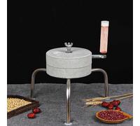 Grain Mill Stone Grinders Broyeurs à café Moulin à Grains Manuel à manivelle pour Riz Capsicum Gruau d'Avoine, Cacahuètes Farine de maïs Moulin en Pierre Moulin à café avec Support, Artisanal Chinois