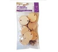 Graine Créative 120 rondelles Bois de Rechange pour Calendrier des Anniversaires
