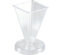 GRAINE CREATIVE 140510 Moule Bougie Cristal Moyen Pyramide Plastique Transparent 6 x 6 x 20 cm