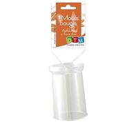 GRAINE CREATIVE 140530 Moule Bougie Cristal Cylindre Plastique Transparent 6 x 6 x 20 cm