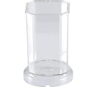 GRAINE CREATIVE 140540 Moule Bougie Cristal Moyen Carre Plastique Transparent 6 x 6 x 20 cm