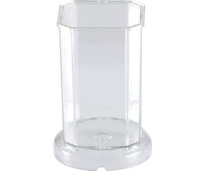 GRAINE CREATIVE 140540 Moule Bougie Cristal Moyen Carre Plastique Transparent 6 x 6 x 20 cm
