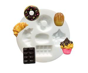 Graine Créative 2 moules en Silicone gourmandises pour pâte polymère