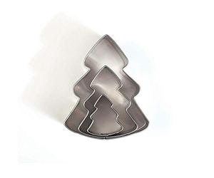 Graine Créative - 3 Emporte-pièces Sapins Inox - Mini