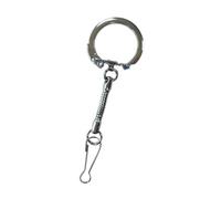 6 porte-clés avec mousqueton hématite 6 cm G