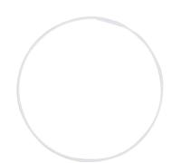 Graine Créative - Armature abat-jour cercle Ø 25 cm blanc