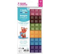 Bougie à modeler 6 barres Couleurs tendance 240 g