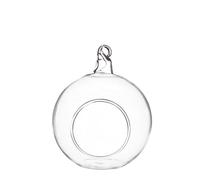 Graine créative – Boule en verre ouverte 8 cm transparente