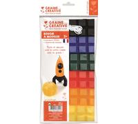 Graine Créative Cire à Bougie 6 Couleurs primaires 240 g + mèche