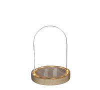 GRAINE CREATIVE Cloche en Verre Lumineuse 16,5 cm x Ø 12,5 cm