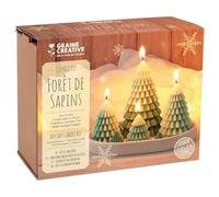 GRAINE CREATIVE Coffret DIY : Bougie forêt de sapins