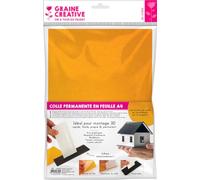 Colle permanente en feuille A4 Multicolore G