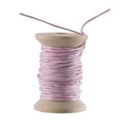 Cordon En Coton Ciré Rose 5m