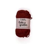 Graine créative - Fil de coton spécial crochet et amigurumi - 55 m - rouge bordeaux (Rouge G)