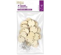 Graine Créative Kit 30 rondelles Bois de Rechange pour Calendrier des Anniversaires