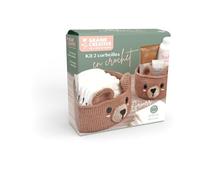 Kit DIY crochet - Corbeilles Ourson - Ø 15 et 20 cm - 2 pcs - Graine Créative