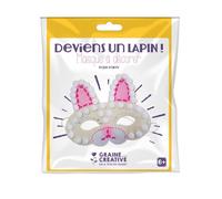 Kit masque en feutrine à décorer - Lapin Multicolore G