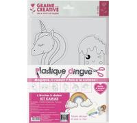 Graine Créative Kit Plastique dingue transparent - Kawaii