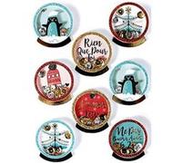 Graine Créative Loisirs Créatifs - Stickers Décorations Adhésives 3D - Boules de Noël