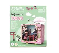 GRAINE CREATIVE Maquette 3D Bois TV Tokyo | Kit Modélisme Miniature à Construire