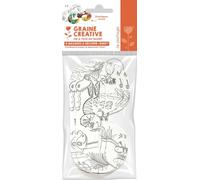 GRAINE CREATIVE Masques Dinosaure à Colorier 6 pièces