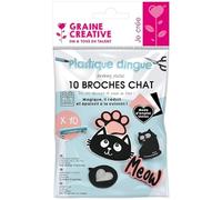 Graine Créative Mini Kit Plastique dingue - Chat Meow