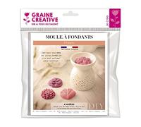 Moule 4 fondants à bougie fleurs Blanc G