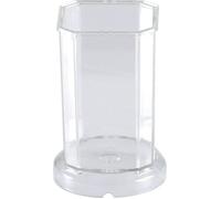 GRAINE CREATIVE 140540 Moule Bougie Cristal Moyen Carre Plastique Transparent 6 x 6 x 20 cm
