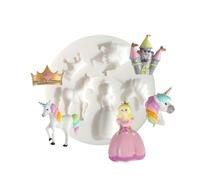 Graine Créative Moule en silicone (mini) Licorne Princesse