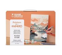 Graine créative Peinture au numéro Plaine d'Asie 20x30 cm Orange