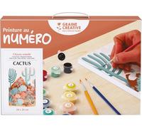 GRAINE CREATIVE Peinture au Numéro 20x30cm Cactus
