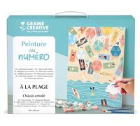 GRAINE CREATIVE Peinture par Numéro Adulte À la Plage, Toile 30x40 cm