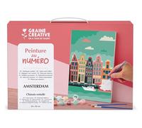 GRAINE CREATIVE Peinture par Numéro Adulte Amsterdam, Toile 20x30 cm