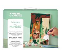 Graine créative – Peinture au numéro Douceur d'été – Gouache, Toile 20x30 cm – Adulte