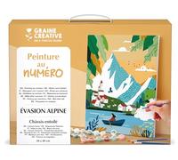 GRAINE CREATIVE Peinture par Numéro Adulte Évasion Alpine, Toile 30x40 cm