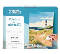 GRAINE CREATIVE Peinture par Numéro Adulte Phare, Toile 30x40 cm