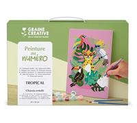 GRAINE CREATIVE Peinture par Numéro Adulte Tropical, Toile 20x30 cm