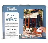 GRAINE CREATIVE Peinture par Numéro Adulte Un Été à Paris, Toile 30x40 cm