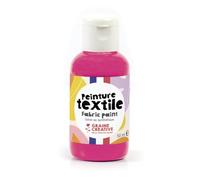 GRAINE CREATIVE Peinture Textile Rose Fluo 50 ML