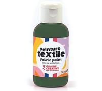 GRAINE CREATIVE Peinture Textile Vert Foret 50 ML