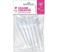 Graine créative – Lot de 6 pipettes 8,5 cm – plastique transparent