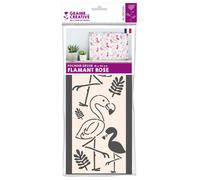 Graine Creative Pochoir Decor 15*40 Flamant Rose