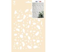 Pochoir motif Terrazzo - A4 Multicolore G