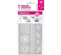 Graine Créative : Pochoir Pour Pâte Polymère, 11,7x25cm - Attrape Rêves