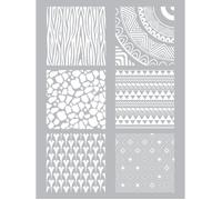 Graine créative – Pochoir pour pâte polymère – Ethnique – 11,4 x 15,3 cm
