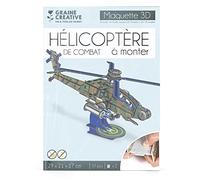 Graine créative – Puzzle maquette Hélicoptère Apache de combat